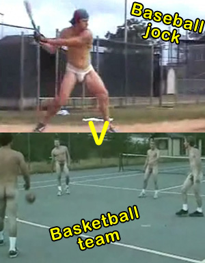 The hottest and horniest college sportsmen showing off thie toned bodies on video.