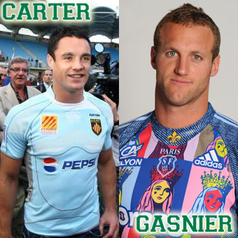 New Zealand and Australian hotties Dan Carter and Mark Gasnier are cumming to France!!