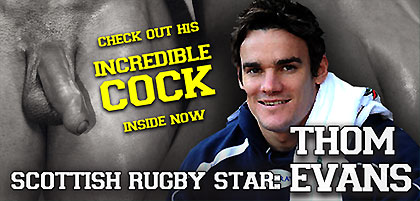 Thoms Evans shows his big cock