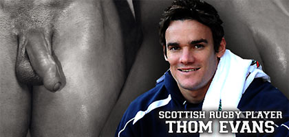 Thoms Evans shows his big cock