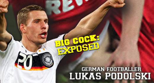 Lukas Podolski - naked cock out