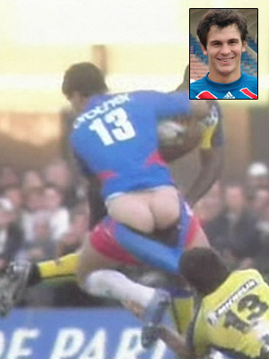You would want to pull Geoffroy Messina 's shorts down too, just to get an excellent view of his muscular ass. See his teammates naked bodies and flapping cocks inside!